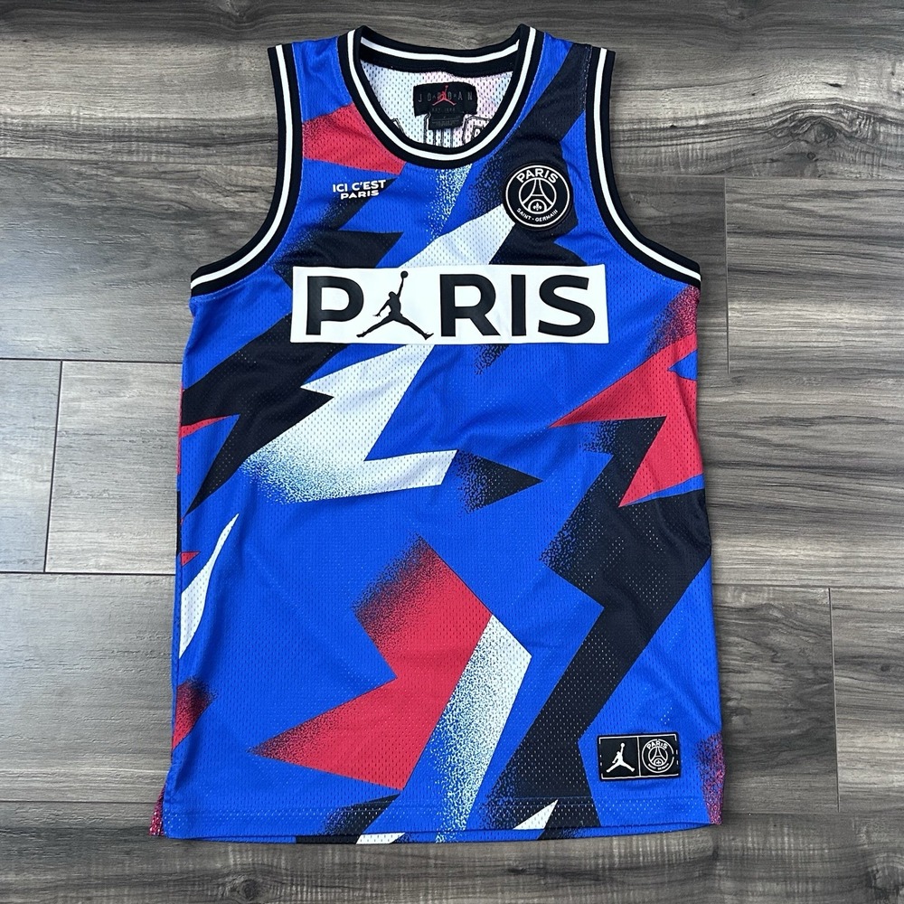 Nike Air Jordan Paris Saint Germain PSG Basketball Jersey 23 Small BQ8356 480
